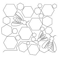 honeycomb bee pano 001